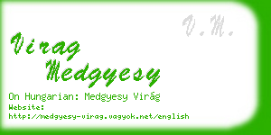 virag medgyesy business card